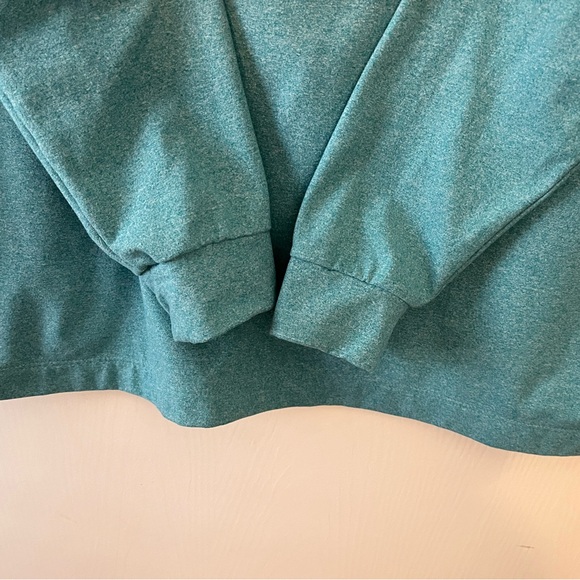 Bad Birdie Bell Air Golf Heather Turquoise Blue 1/4 Zip Pullover Mens Medium - Picture 7 of 9